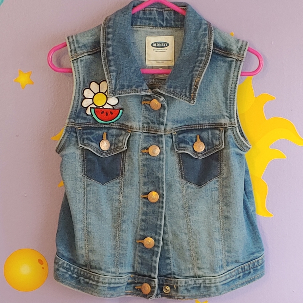 Girl's Denim Vest